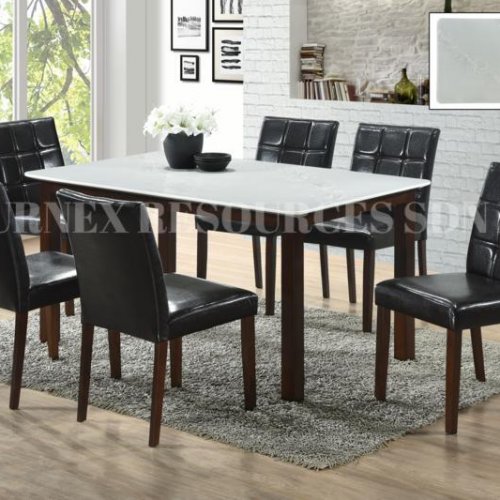 PEARL TABLE + RUBY CHAIR 1+6 DINING SET